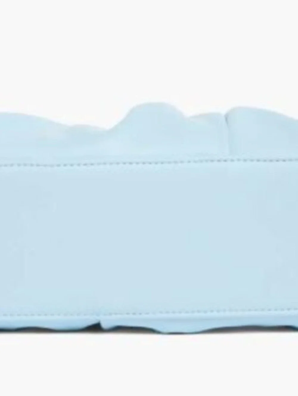 BCBG Blue Ruched Frame Shoulder Bag Purse NWT